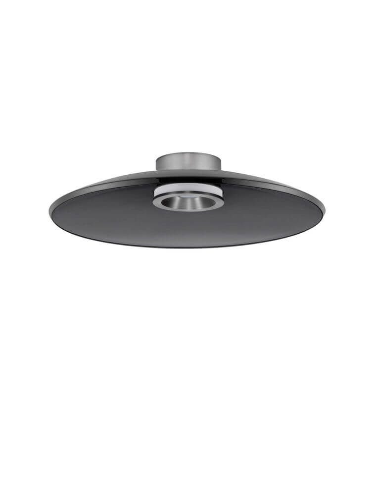 Esti LED Deckenleuchte Ø 50cm 3000K in modernem Design mit grauem Finish.