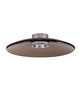 Esti LED Deckenleuchte Ø 50cm 3000K in modernem Design mit braunem Lampenschirm