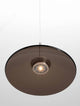 Esti LED Pendelleuchte Ø 50cm 3000K mit modernem Design und rauchgläsernem Lampenschirm.