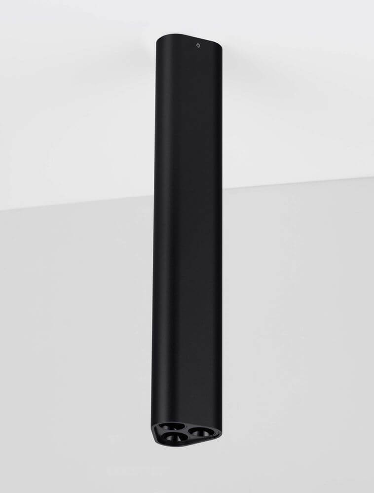 Etho Deckenleuchte H 30,5cm 3-flammig 3000K in Schwarz, modernes Design für stilvolle Beleuchtung.
