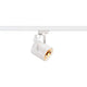 EuroSpot ES111-spotlight GU10 maks. 75W inkl. 3-fase-adapter rund hvit på høyvolt skinnesystem.
