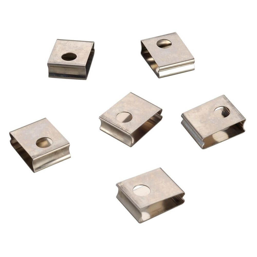 Eutrac Federclip für 3 Phasen Einbauschiene Weiß ( 6er Pack )