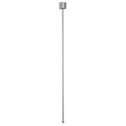 Suspension pour rail triphasé Eutrac gris argenté 120 cm dans une version minimaliste.