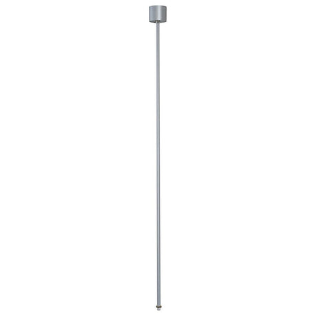 Eutrac Pendelabhängung für 3-Phasenstromschiene Silbergrau 120cm, starre Pendelabhängung für Hochvolt-Aufbauschiene