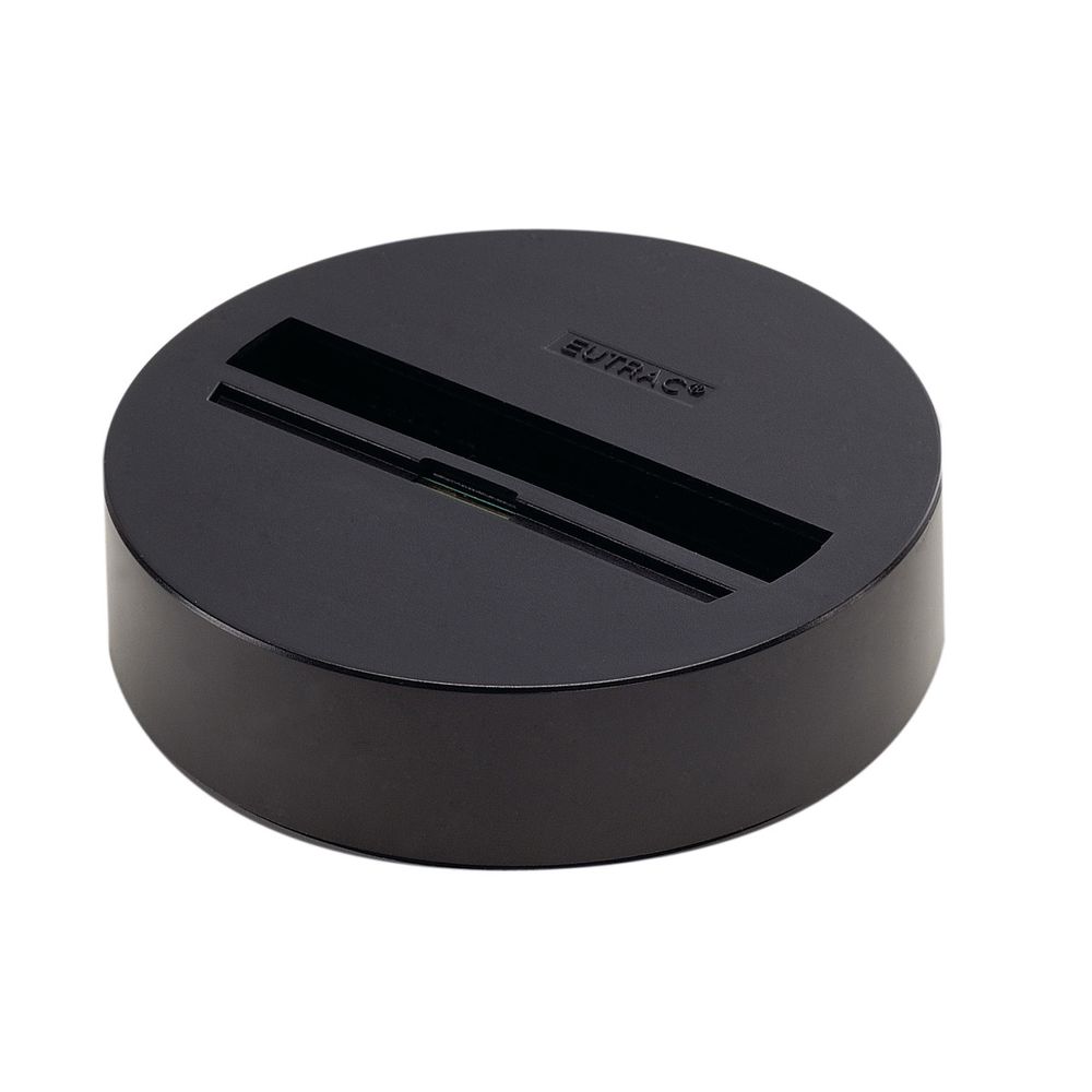 Eutrac Universal Punktauslass Schwarz neue Version Deckenrosette für Hochvolt-Schienen Adapter