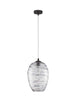 Evleen Pendelleuchte Ø 23cm Schwarz, Grau - elegante Pendellampe mit modernem Design und klassischer Form.
