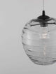 Evleen Pendelleuchte Ø 25cm Schwarz, Grau mit elegantem Glasdesign und schöner Ausleuchtung.