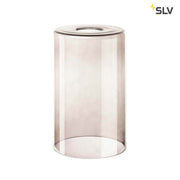 Fenda Glasleuchtenschirm 20cm Rauchglas, FENDA Glas-Zylinder 12,5 cm Durchmesser, 20 cm Höhe in Rauchglasoptik