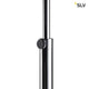 Fenda Bow Basis E27 Bogenlampe Chrom (ohne Schirm) - Detailansicht des verchromten Lampenarms.