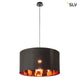 Fenda Leuchtenschirm Ø 70cm Schwarz, Kupfer, eleganter Lampenschirm in Schwarz und Kupfer für stilvolle Beleuchtung.