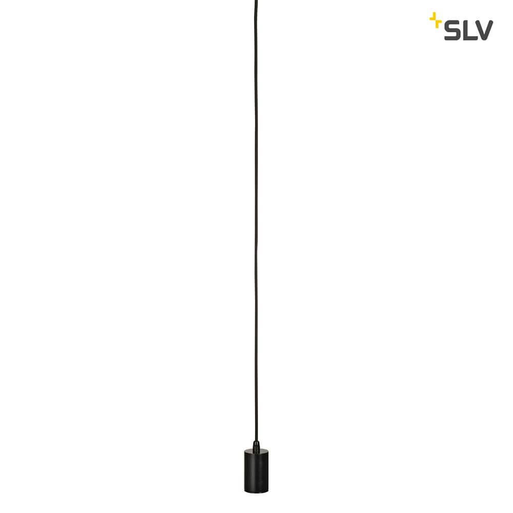 Fitu Pendelleuchte A60 Rund Schwarz 5m Kabel mit offenem Kabelende für vielfältige Anwendungsmöglichkeiten.