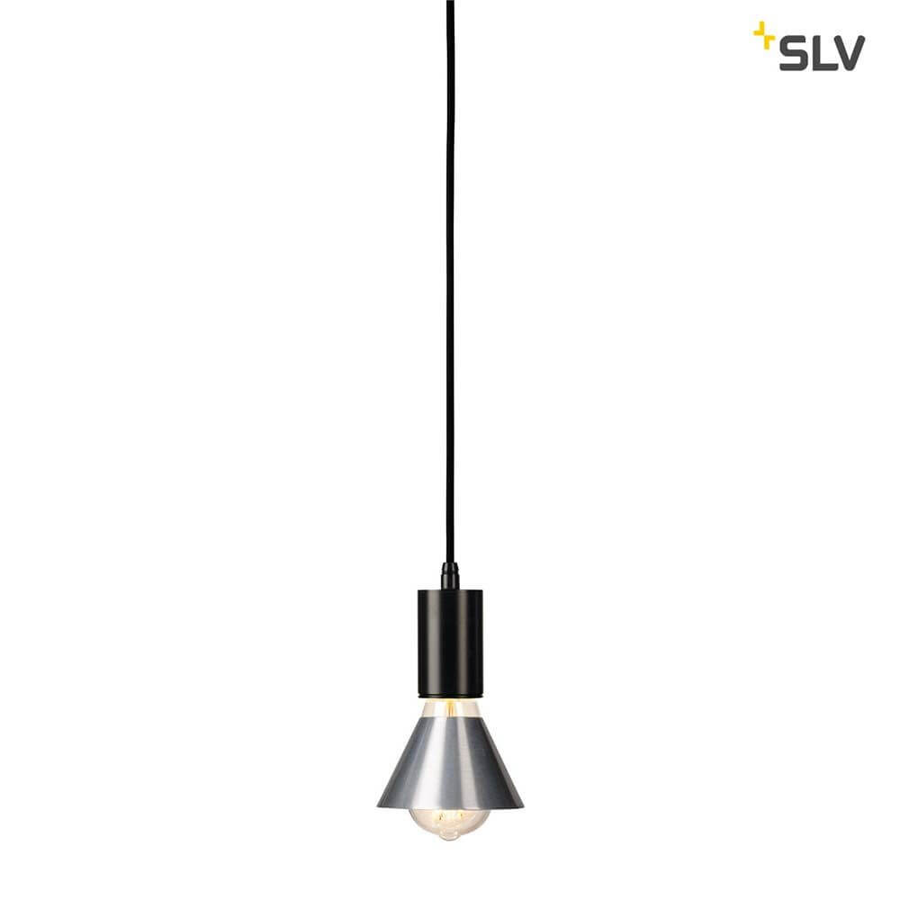 Fitu Pendelleuchte A60 Rund Schwarz 5m Kabel mit modernem Design und offenem Kabelende