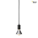 Fitu Pendelleuchte A60 Rund Schwarz 5m Kabel mit modernem Design und offenem Kabelende