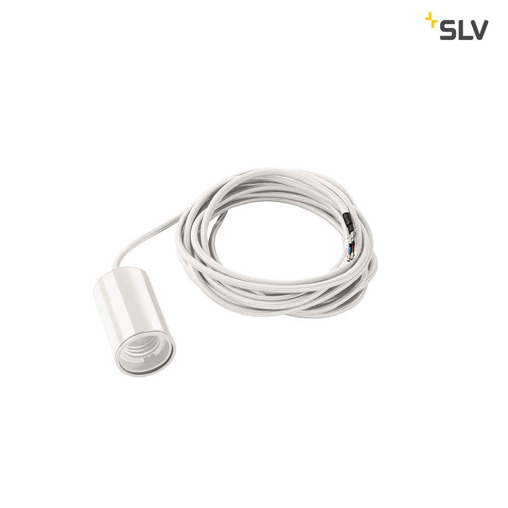 Fitu Pendelleuchte A60 Rund Weiß 5m Kabel