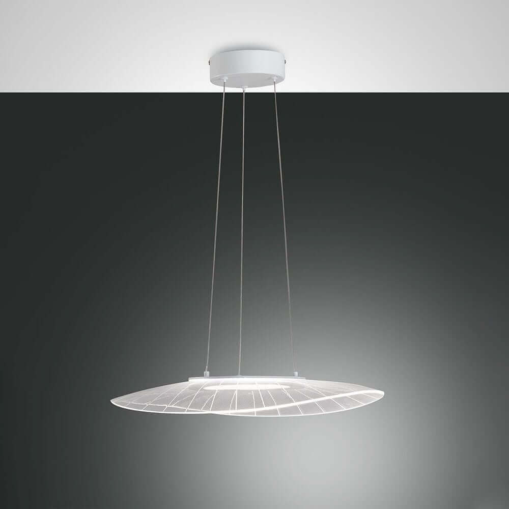 Lampada a ciondolo a led vela metallo