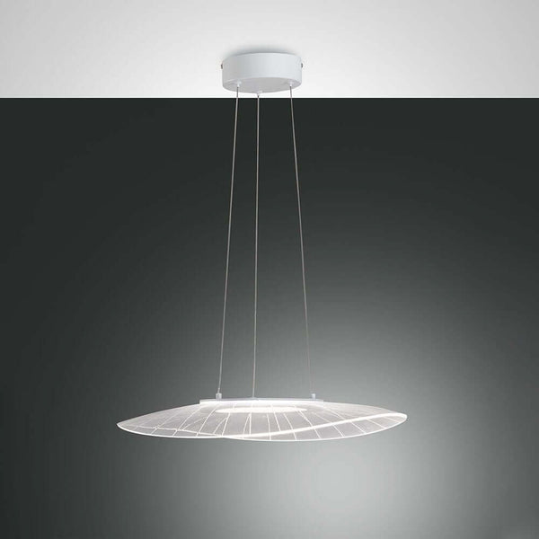 Vela LED pendant light metal in a modern design, elegant and ideal for various rooms.