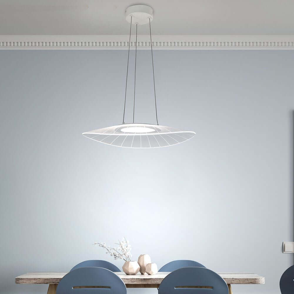 Lampada a ciondolo a led vela metallo