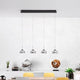 Arabella LED Pendellampe 4-flammig Glas in modernem Design mit markantem geblasenen Glas.