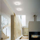 Bard 3000k LED Deckenleuchte Weiß in modernem Raumdesign mit elegantem Kamin.