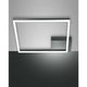 Bard LED Deckenleuchte 45x45cm - elegante, dimmbare LED Rahmenleuchte für modernes Wohnen.