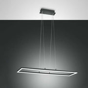 Bard LED Pendelleuchte 4680 lm Anthrazit, moderne Hängeleuchte mit klarer Geometrie in anthrazit.