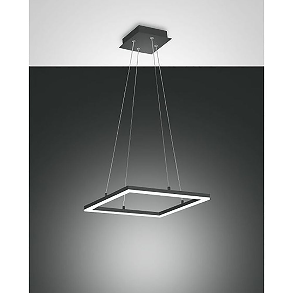 Lampada a ciondolo a led barda quadrata