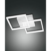 Bard LED Wand- & Deckenleuchte Metall in Weiß, dimmbare moderne LED Rahmenleuchte mit Smartluce