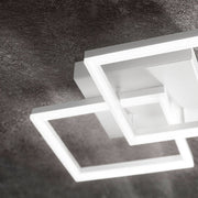 Bard LED Wand- & Deckenleuchte Metall, moderne dimmbare LED Rahmenleuchte mit Smartluce