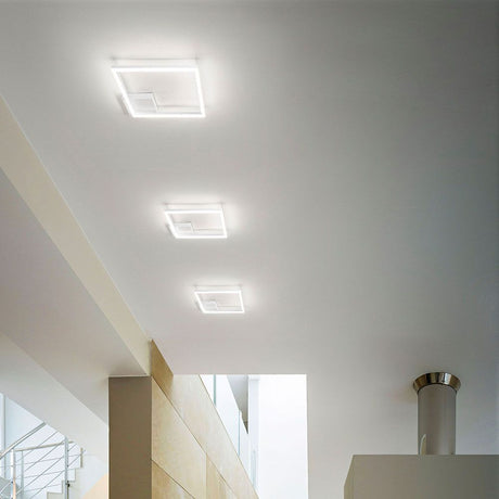 Bard LED Wandlampe 4000K in stylischem, modernem Design an der Decke montiert.