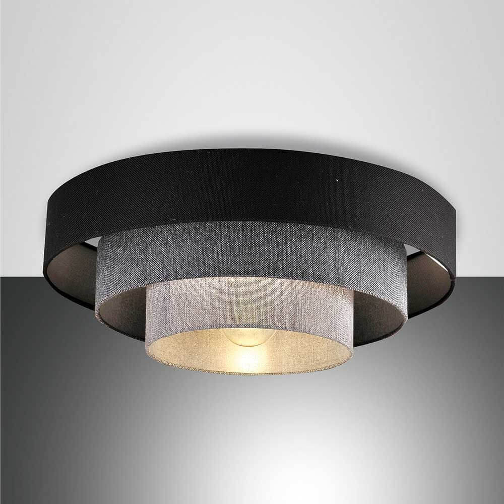 Lampada del soffitto brava grigio fatto di metallo