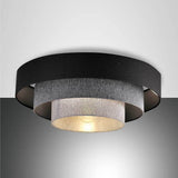 Lampada del soffitto brava grigio fatto di metallo