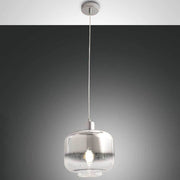 Cathy Pendelleuchte Metall mit transparentem Glasdesign, ideal für moderne Wohnräume.