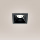 Crio Square LED Einbau-Spot Strahler, Aluminium, dimmbar, eckig, mit 45° Linse, passiv gekühlt.