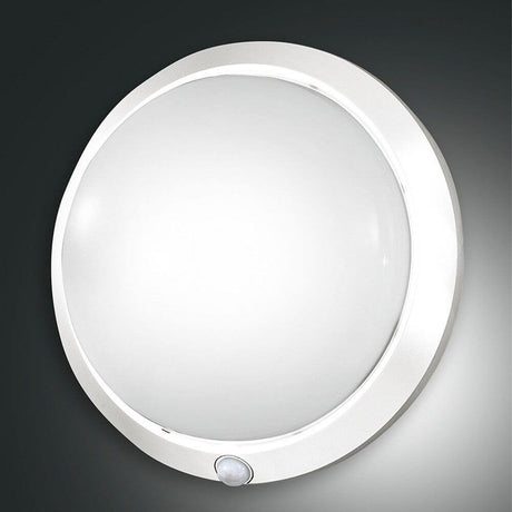 Plafonnier Armilla Ø 30 cm au design moderne avec commande par capteur et forme ronde.