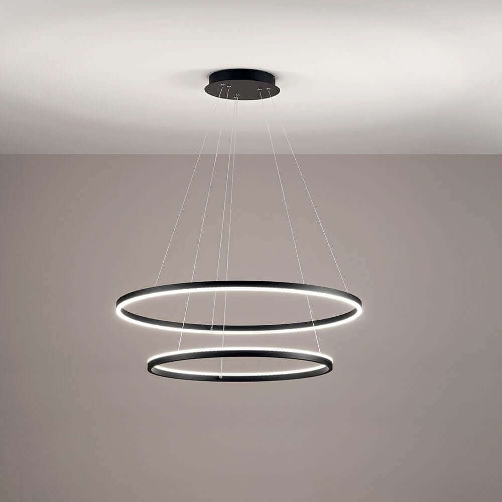 Giotto LED Hängelampe Ring Schwarz