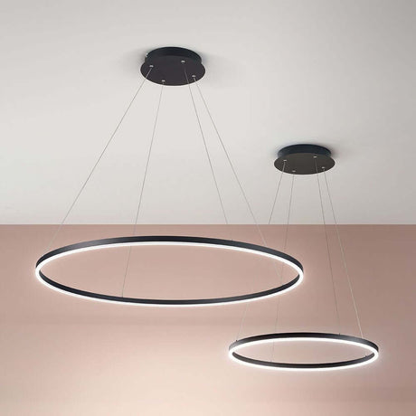 Giotto LED Hängeleuchte Ø 100cm, moderne dimmbare LED-Leuchte mit Natural-Weiß Lichtfarbe in zwei Größen.