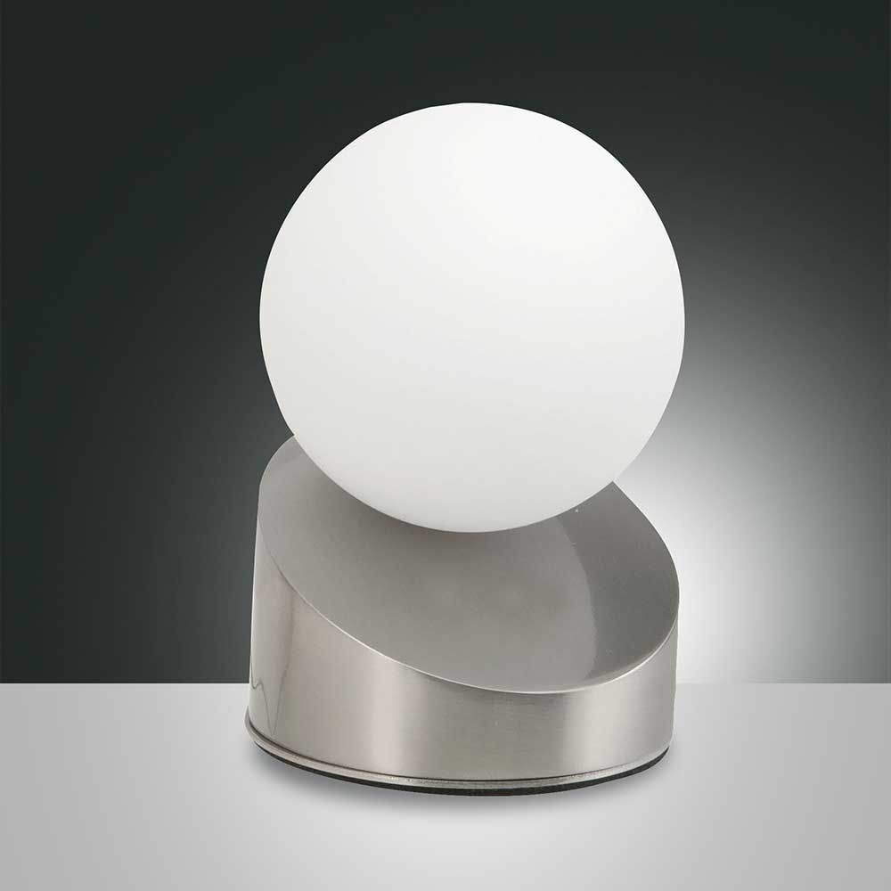 Lámpara de mesa Gravity LED de metal y cristal