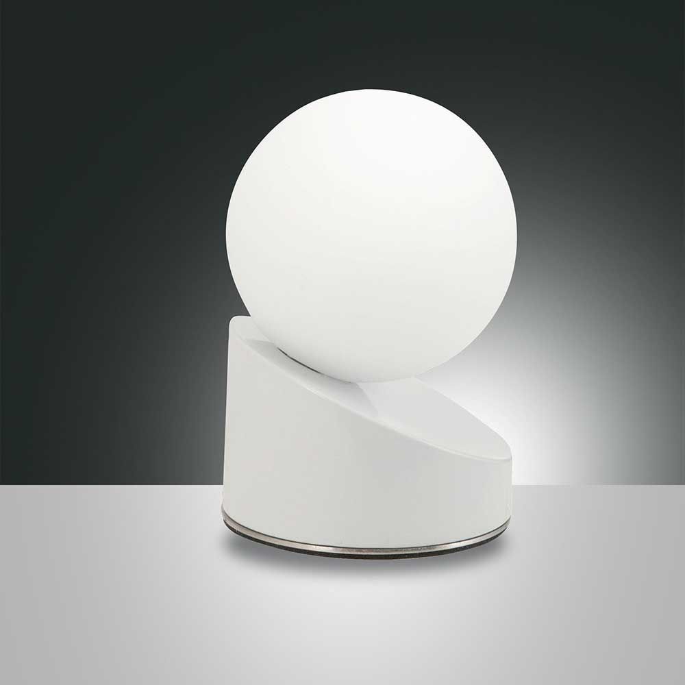 Lámpara de mesa Gravity LED de metal y cristal
