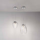 Hängeleuchte Cora Transparent aus Glas für modernen Wohn- und Esszimmerbereich.