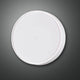 Hatton LED Deckenleuchte Weiß in runder Form mit weißem Gehäuse auf dunklem Hintergrund