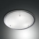 Hill Deckenleuchte aus Metall & Glas - moderne, runde Deckenlampe mit Glas- und Metallrand.