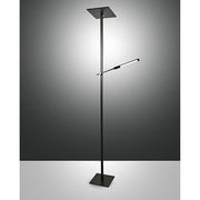 Ideal LED 2-light floor lamp with a modern design and flexible lighting.