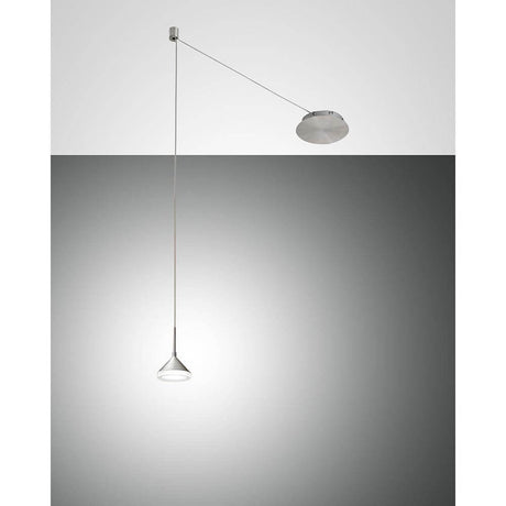 Isabella LED Pendellampe Metall mit auswechselbarer LED Platine und variablem Leuchtenkabel.