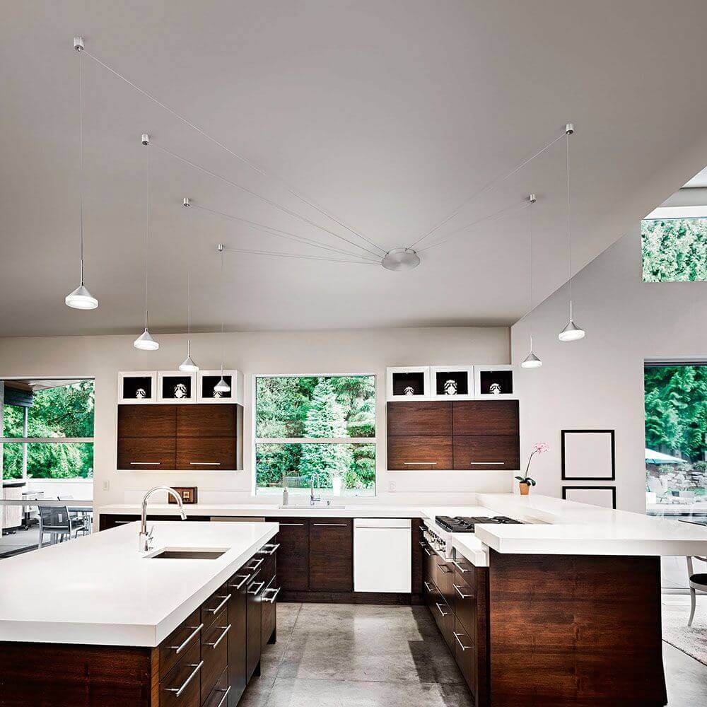 Isabella LED pendant lamp 6-flame