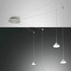Bild der Isabella LED Pendelleuchte mit modernen hängenden Lampenschirmen in elegantem Design.