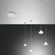 Isabella LED Pendelleuchte mit drei hängenden Leuchten, modernes Design und elegantes Licht für jeden Raum.