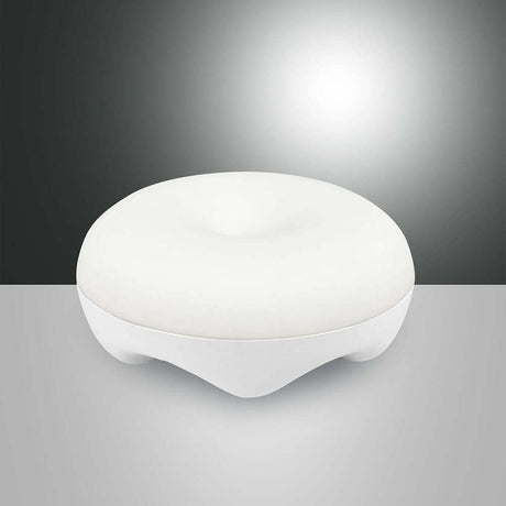 LED Rechargeable table lamp Bluma on a modern background, elegant design in white.