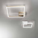 LED Deckenlampe Bard 1980lm Gold-Edelmatt in modernem Design für gleichmäßige Lichtausbeute.