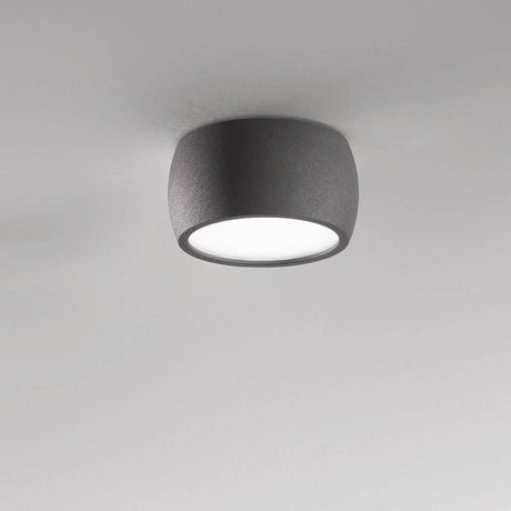 LED Lampe de plafond Vasto 630 lm anthracite au design moderne, montée au plafond.