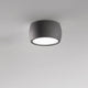 LED Deckenlampe Vasto 630lm Anthrazit in modernem Design an der Decke montiert.